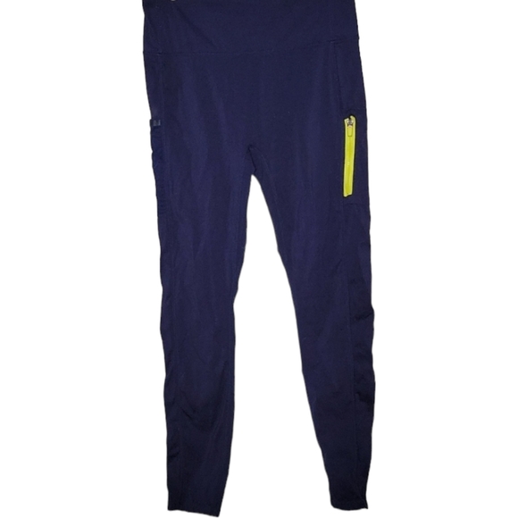 Fabletics Pants - Fabletics Motion 365 Blue & Yellow Leggings